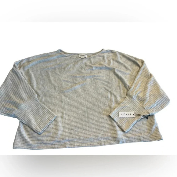 NWT Velvet Cropped Long Sleeve Top 3X - Picture 4 of 6